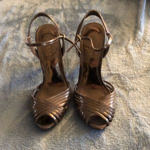Bronze Ralph Lauren Heels size 7.5